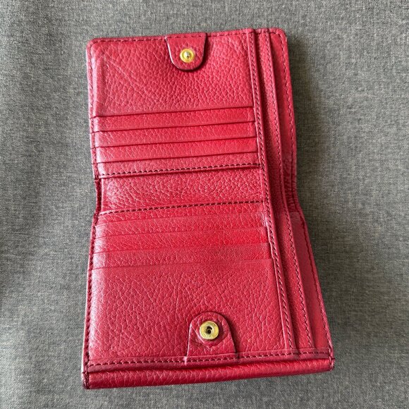 Chloe Marcie Square Red Leather Wallet - Picture 8 of 8